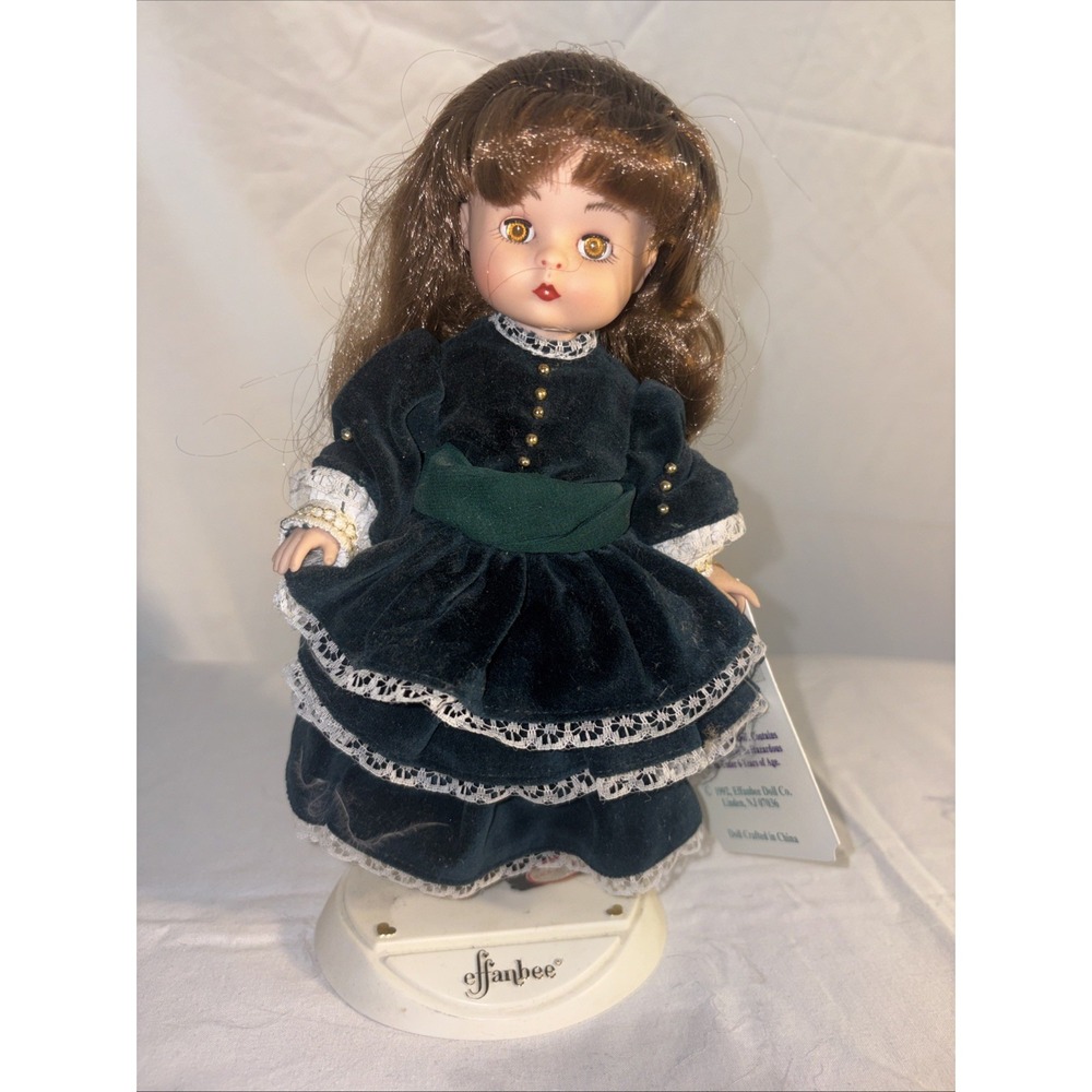 Effanbee Christmas Doll 1992 Gallery Collection 8in Vintage MV122 QVC C1749